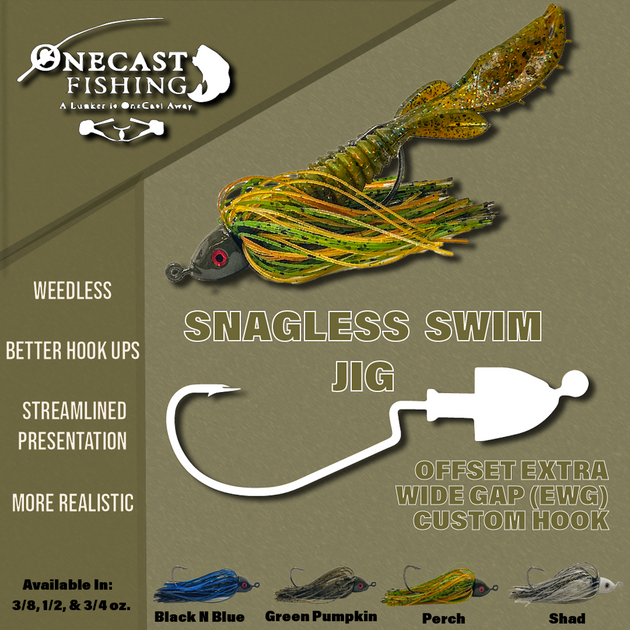 Snagless Swim Jig 1/2 oz. / Shad