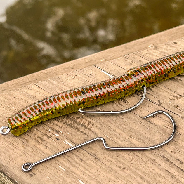 Worm Hook Texas Rig Weedless Texas Rig The Worm Lure Weightless