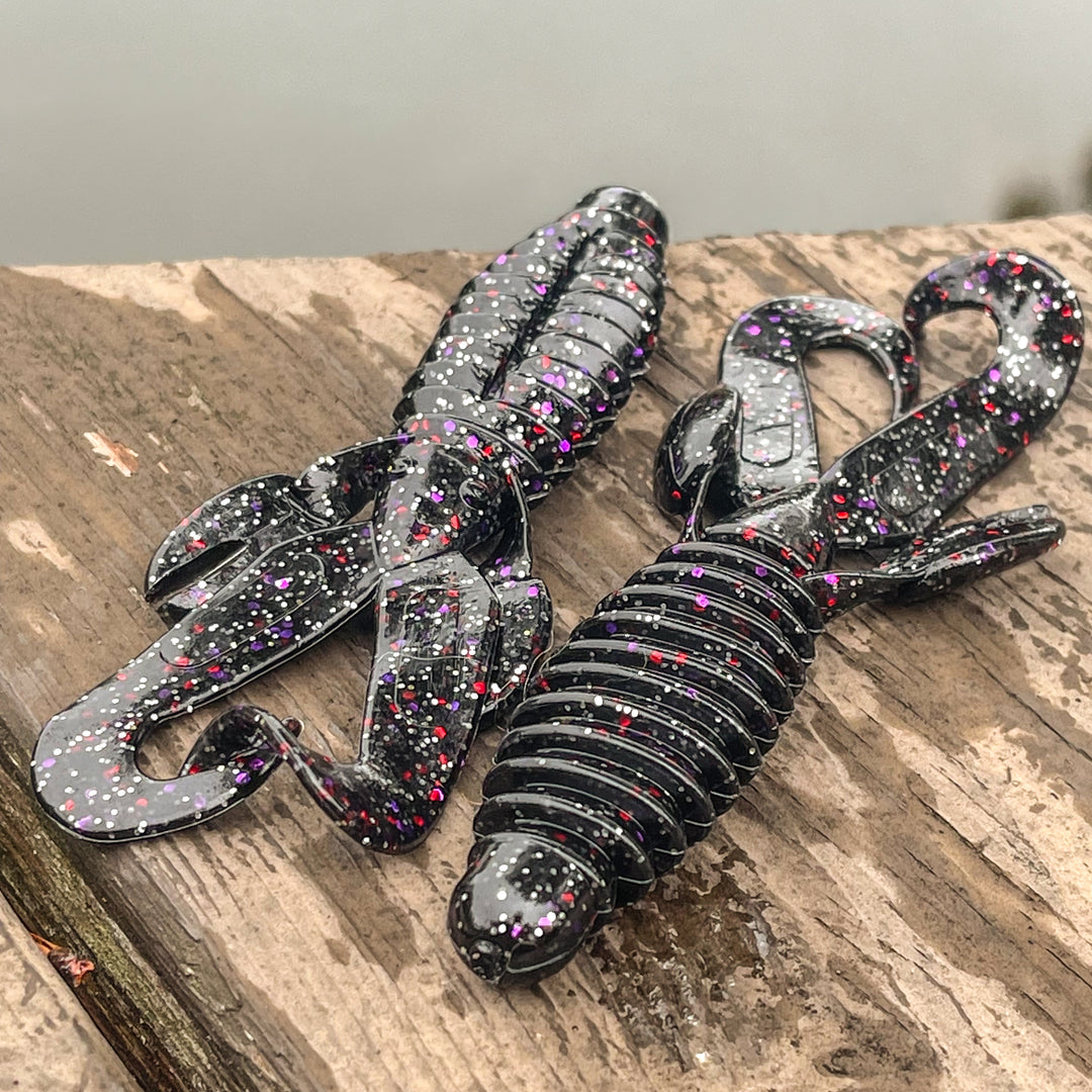 Zoom Tiny Salty Chunk Jig Trailers – 1.75-Inch Soft Plastic, 6-Pack, Multiple Colors (Pumpkin, Watermelon Seed, Etc.)